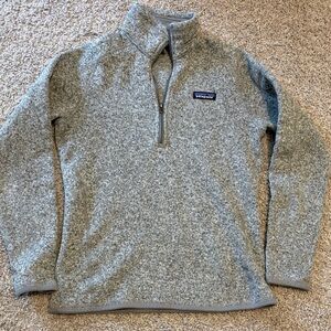 Patagonia Women’s Better Sweater Heather Gray Half-Zip Fleece Pullover